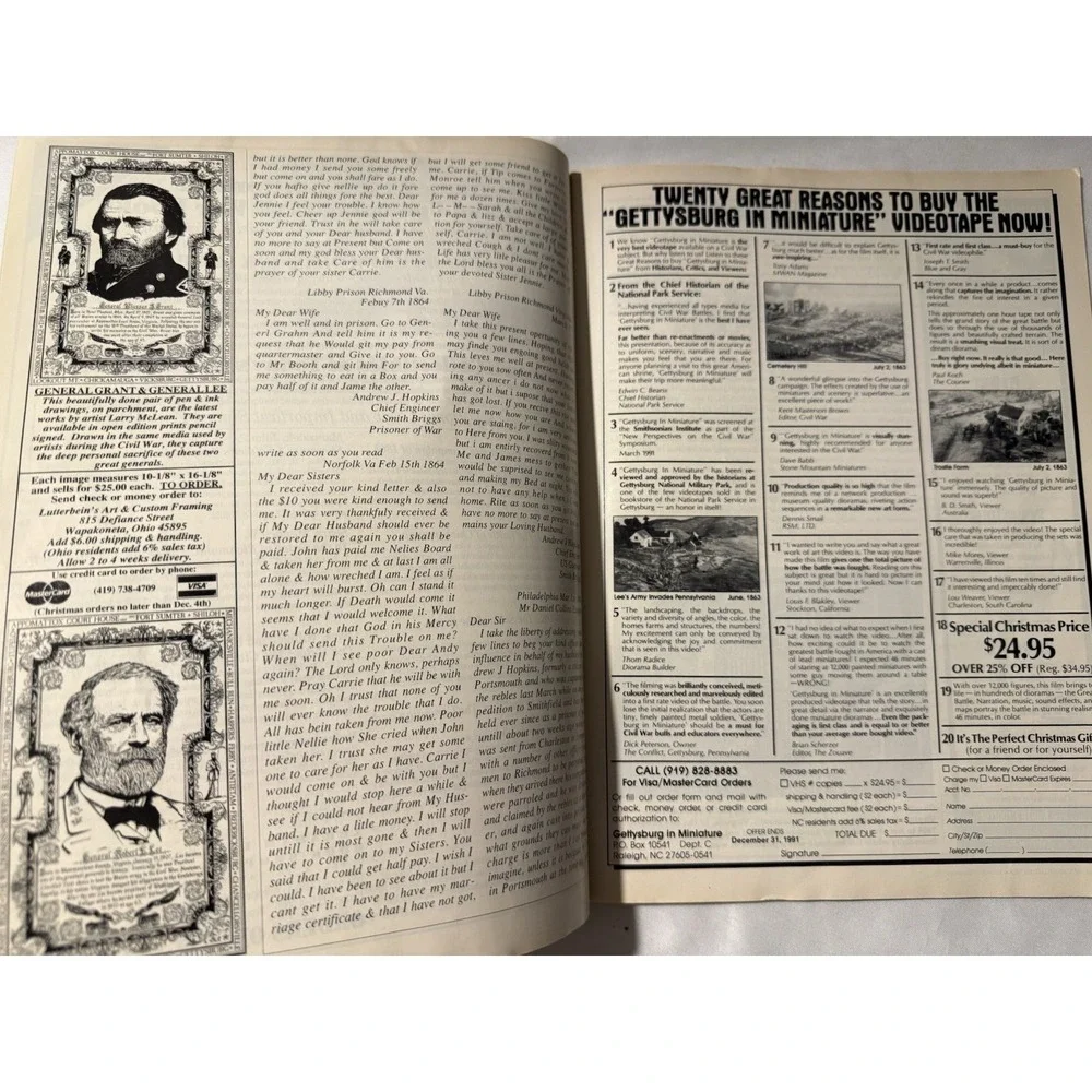 Lot of 3 Civil War Times Illustrated Magazines 1992 May Sept Nov